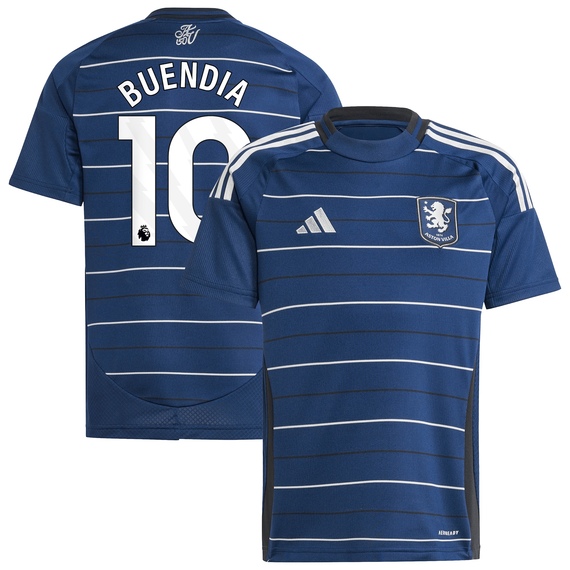 Aston Villa Shirts - aston villa adidas third shirt 2024-25 – kids with buendia 10 printing Collection of Official Fan Gear
