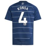 Aston Villa Shirts - aston villa adidas third shirt 2024-25 – kids with konsa 4 printing Collection of Official Fan Gear