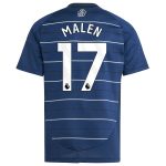 Aston Villa Shirts - aston villa adidas third shirt 2024-25 – kids with malen 17 printing Collection of Official Fan Gear