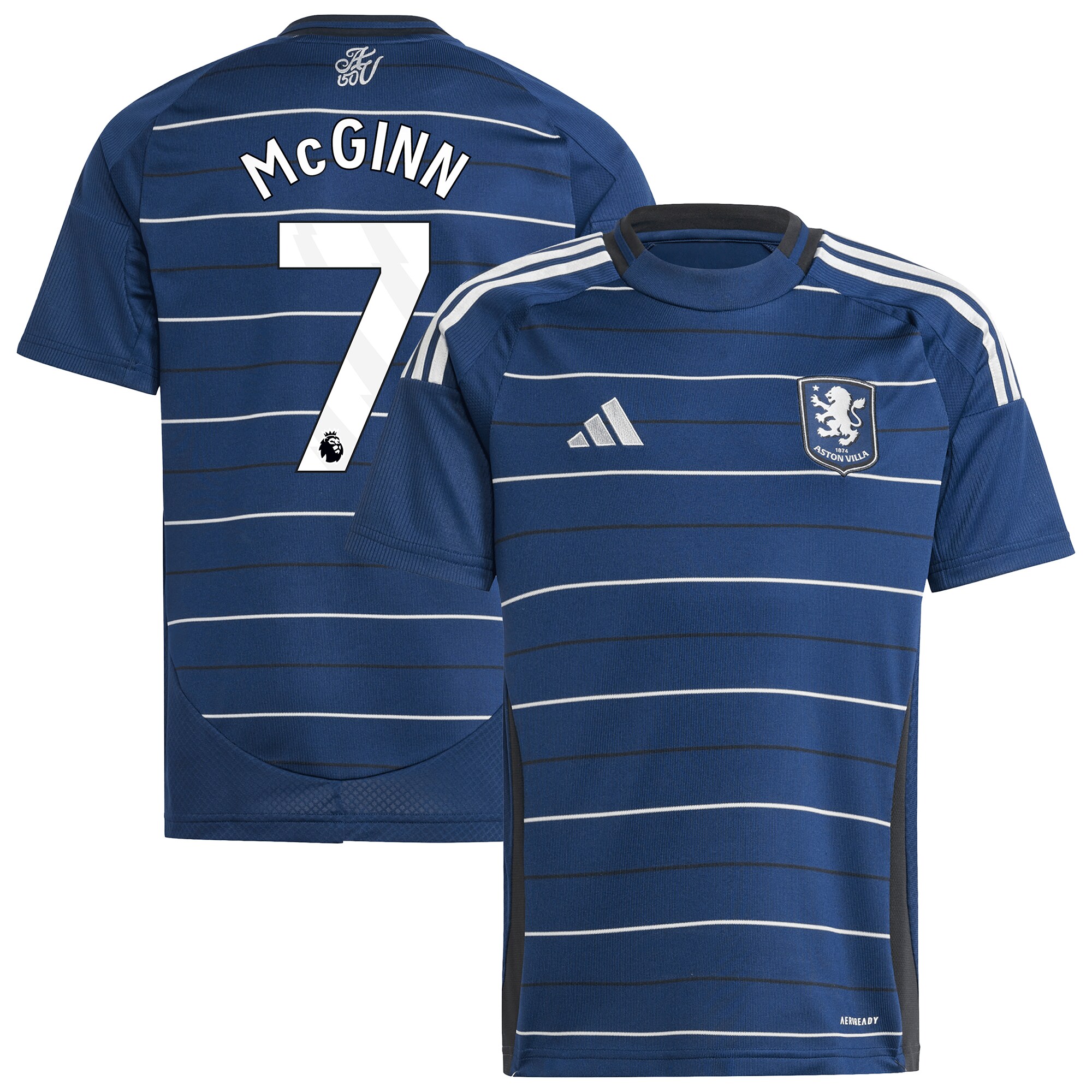 Aston Villa Shirts - aston villa adidas third shirt 2024-25 – kids with mcginn 7 printing Collection of Official Fan Gear