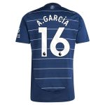 Aston Villa Shirts - aston villa adidas third shirt 2024-25 with a.garcía 16 printing Collection of Official Fan Gear