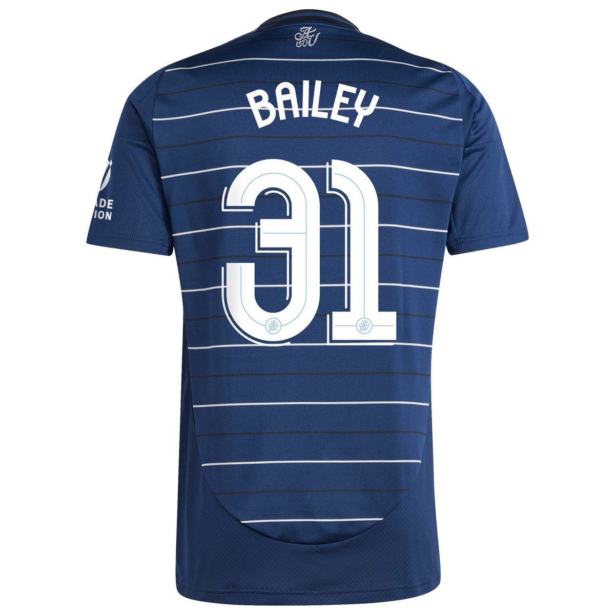 Aston Villa Shirts - aston villa adidas third shirt 2024-25 with bailey 31 cup printing Collection of Official Fan Gear