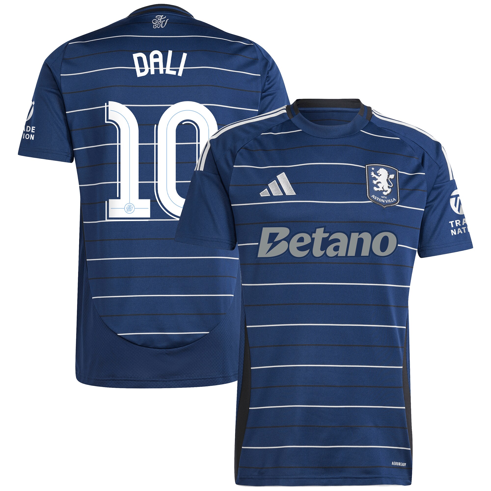 Aston Villa Shirts - aston villa adidas third shirt 2024-25 with dali 10 cup printing Collection of Official Fan Gear