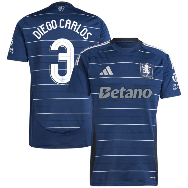 Aston Villa Shirts - aston villa adidas third shirt 2024-25 with diego carlos 3 cup printing Collection of Official Fan Gear