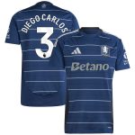 Aston Villa Shirts - aston villa adidas third shirt 2024-25 with diego carlos 3 printing Collection of Official Fan Gear