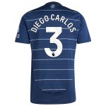 Aston Villa Shirts - aston villa adidas third shirt 2024-25 with diego carlos 3 printing Collection of Official Fan Gear