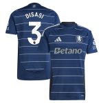 Aston Villa Shirts - aston villa adidas third shirt 2024-25 with disasi 3 printing Collection of Official Fan Gear