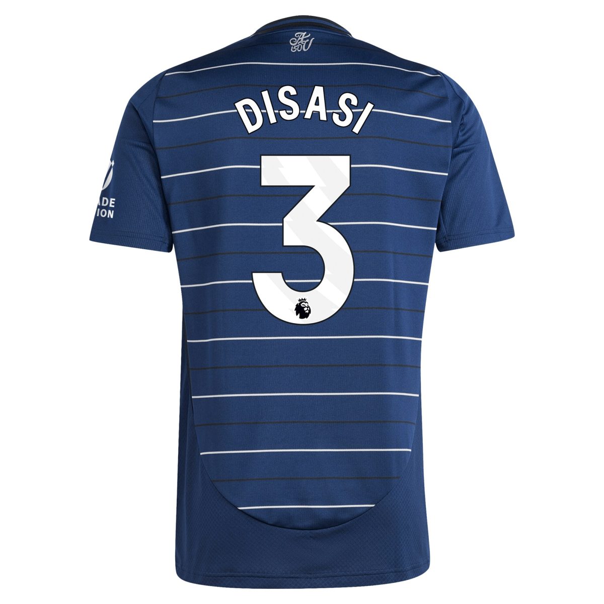 Aston Villa Shirts - aston villa adidas third shirt 2024-25 with disasi 3 printing Collection of Official Fan Gear