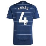 Aston Villa Shirts - aston villa adidas third shirt 2024-25 with konsa 4 printing Collection of Official Fan Gear