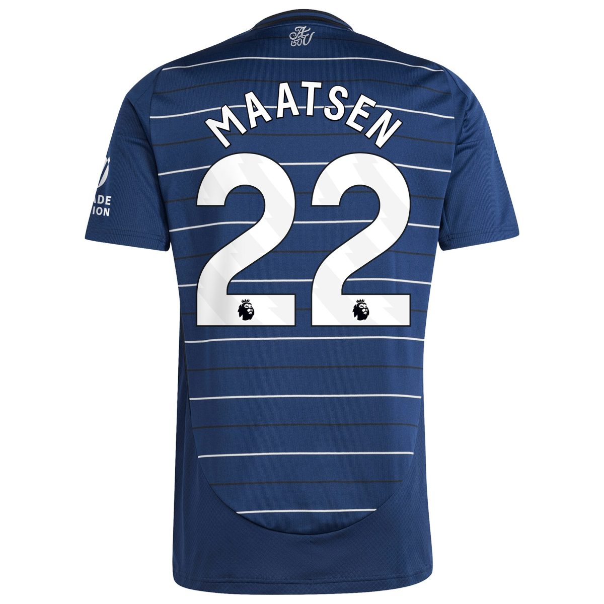 Aston Villa Shirts - aston villa adidas third shirt 2024-25 with maatsen 22 printing Collection of Official Fan Gear