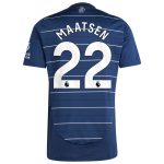 Aston Villa Shirts - aston villa adidas third shirt 2024-25 with maatsen 22 printing Collection of Official Fan Gear