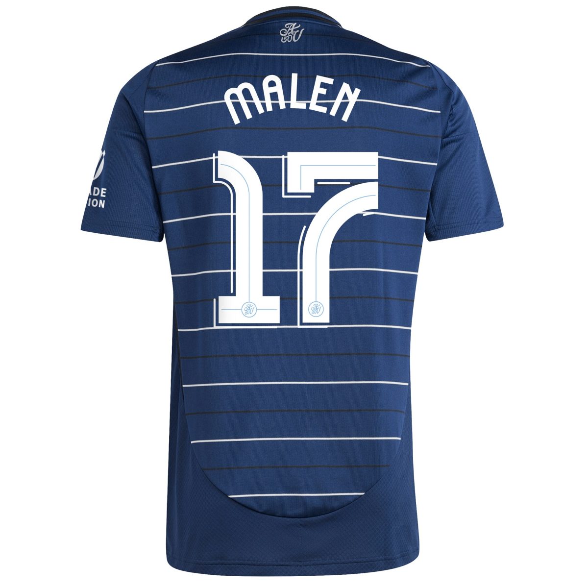 Aston Villa Shirts - aston villa adidas third shirt 2024-25 with malen 17 cup printing Collection of Official Fan Gear