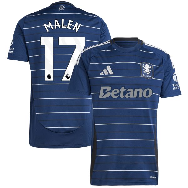 Aston Villa Shirts - aston villa adidas third shirt 2024-25 with malen 17 printing Collection of Official Fan Gear