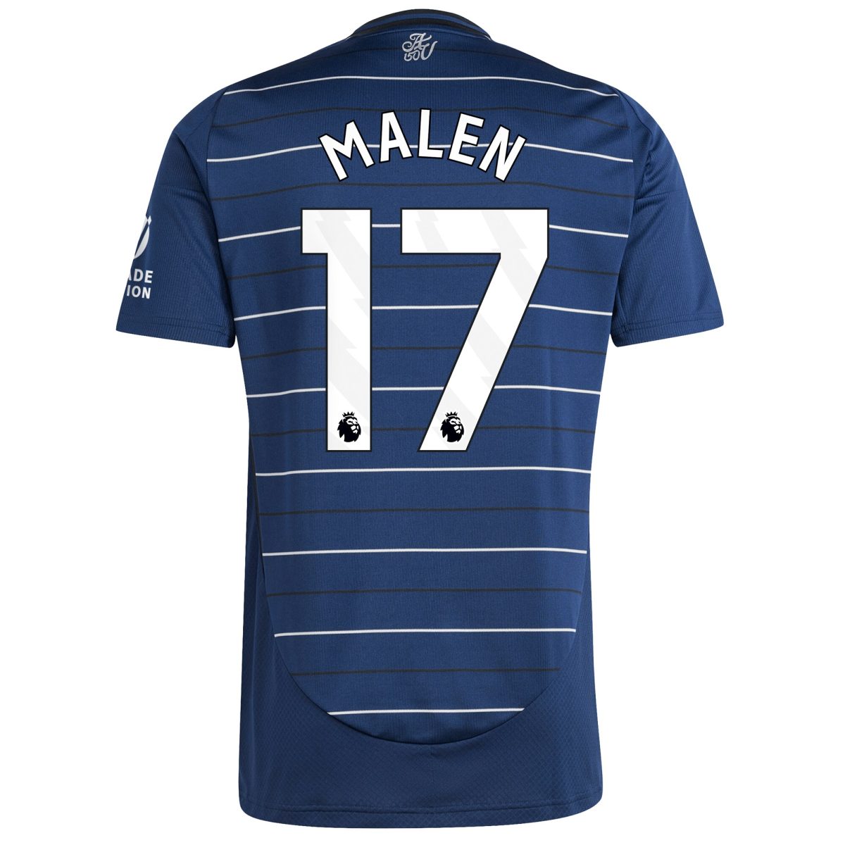 Aston Villa Shirts - aston villa adidas third shirt 2024-25 with malen 17 printing Collection of Official Fan Gear