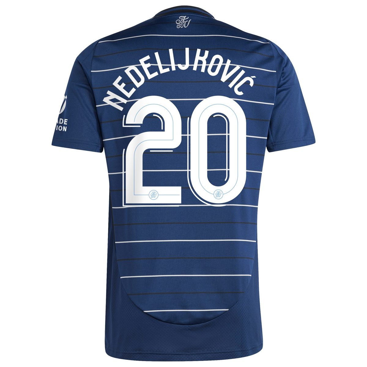 Aston Villa Shirts - aston villa adidas third shirt 2024-25 with nedeljković 20 cup printing Collection of Official Fan Gear