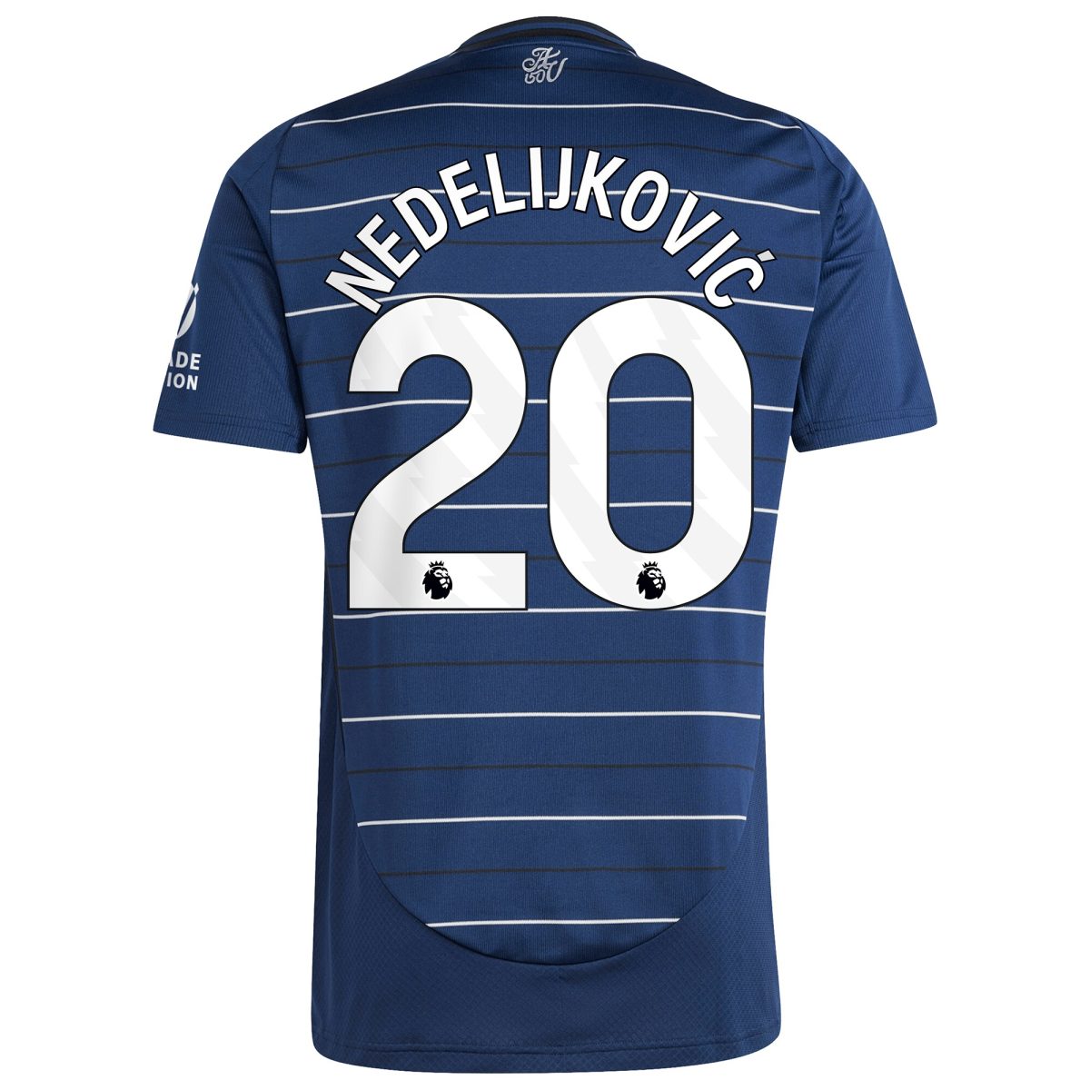 Aston Villa Shirts - aston villa adidas third shirt 2024-25 with nedeljković 20 printing Collection of Official Fan Gear