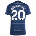 Aston Villa Shirts - aston villa adidas third shirt 2024-25 with nedeljković 20 printing Collection of Official Fan Gear