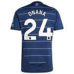 Aston Villa Shirts - aston villa adidas third shirt 2024-25 with onana 24 printing Collection of Official Fan Gear