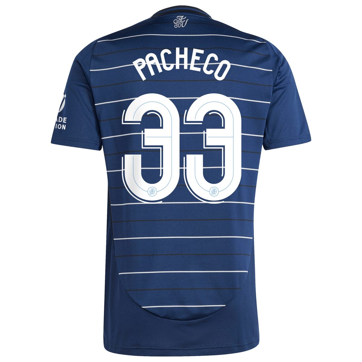 Aston Villa Shirts - aston villa adidas third shirt 2024-25 with pacheco 33 cup printing Collection of Official Fan Gear