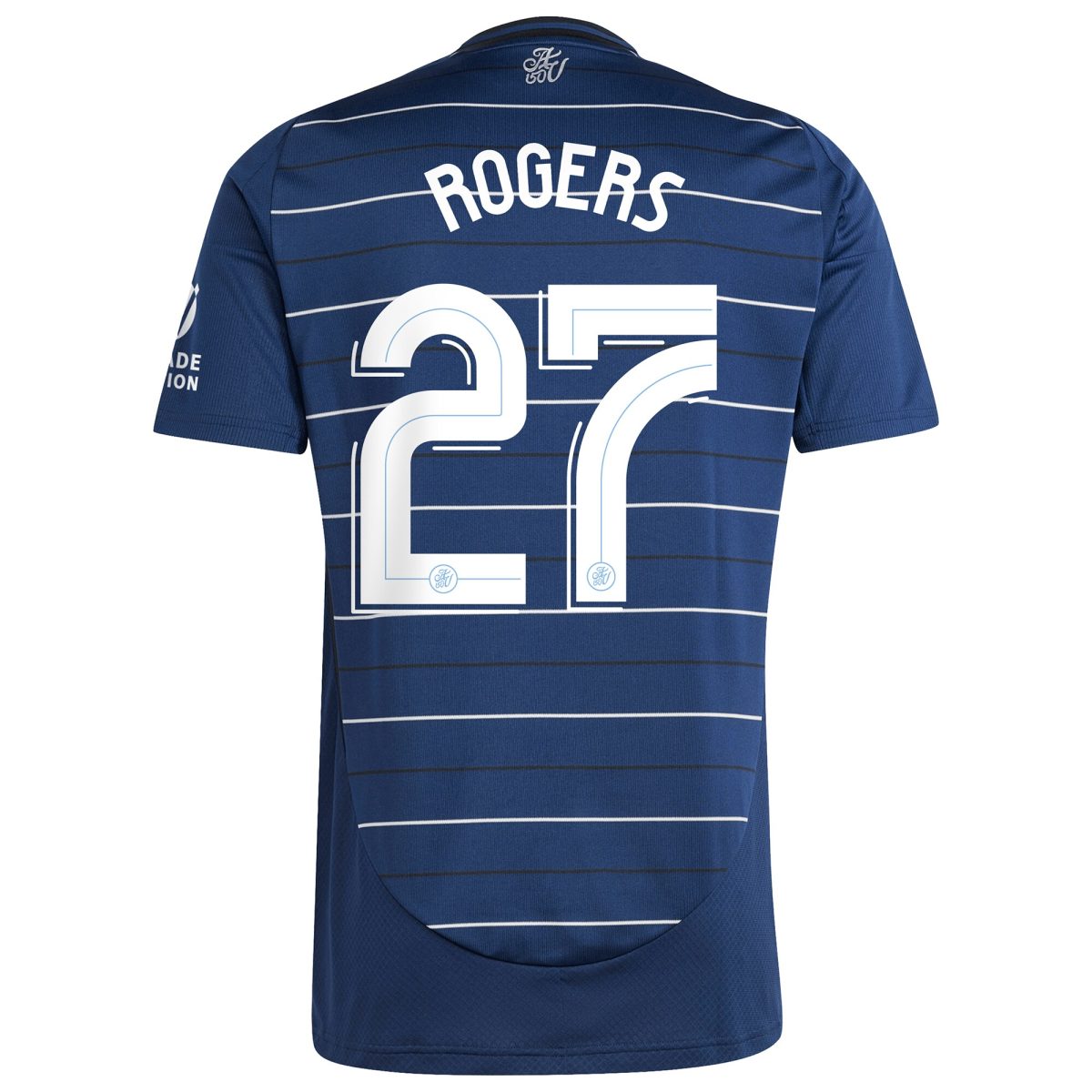 Aston Villa Shirts - aston villa adidas third shirt 2024-25 with rogers 27 cup printing Collection of Official Fan Gear