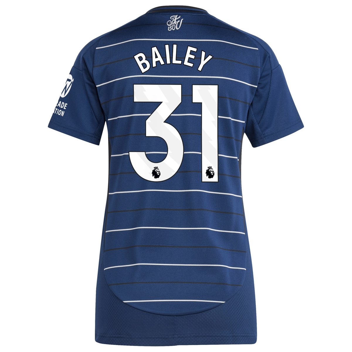 Aston Villa Shirts - aston villa adidas third shirt 2024-25 – womens with bailey 31 printing Collection of Official Fan Gear