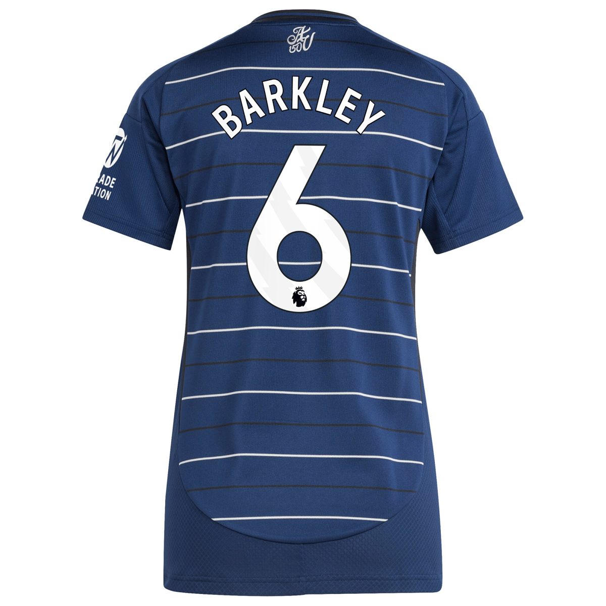 Aston Villa Shirts - aston villa adidas third shirt 2024-25 – womens with barkley 6 printing Collection of Official Fan Gear