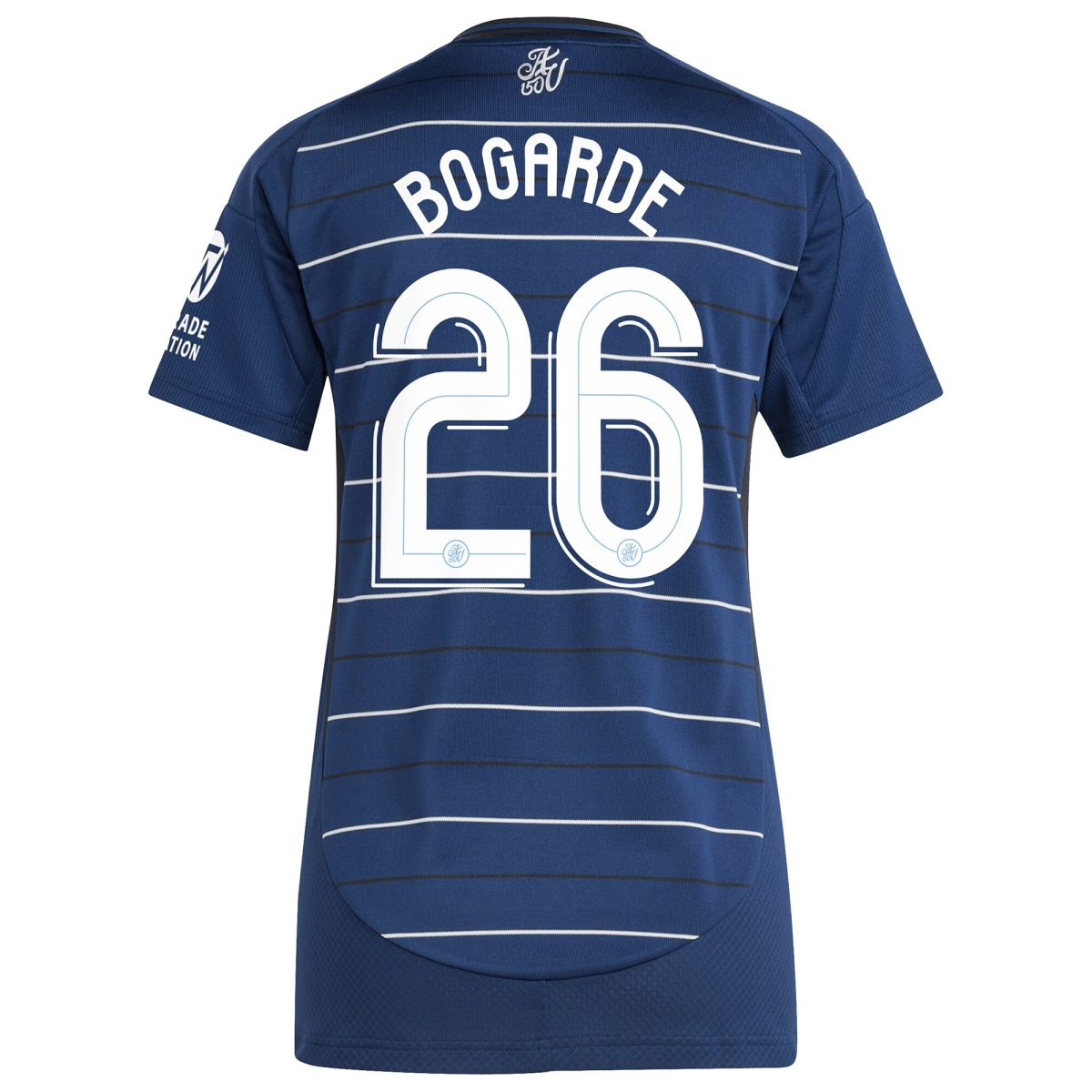 Aston Villa Shirts - aston villa adidas third shirt 2024-25 – womens with bogarde 26 cup printing Collection of Official Fan Gear