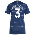 Aston Villa Shirts - aston villa adidas third shirt 2024-25 – womens with diego carlos 3 printing Collection of Official Fan Gear