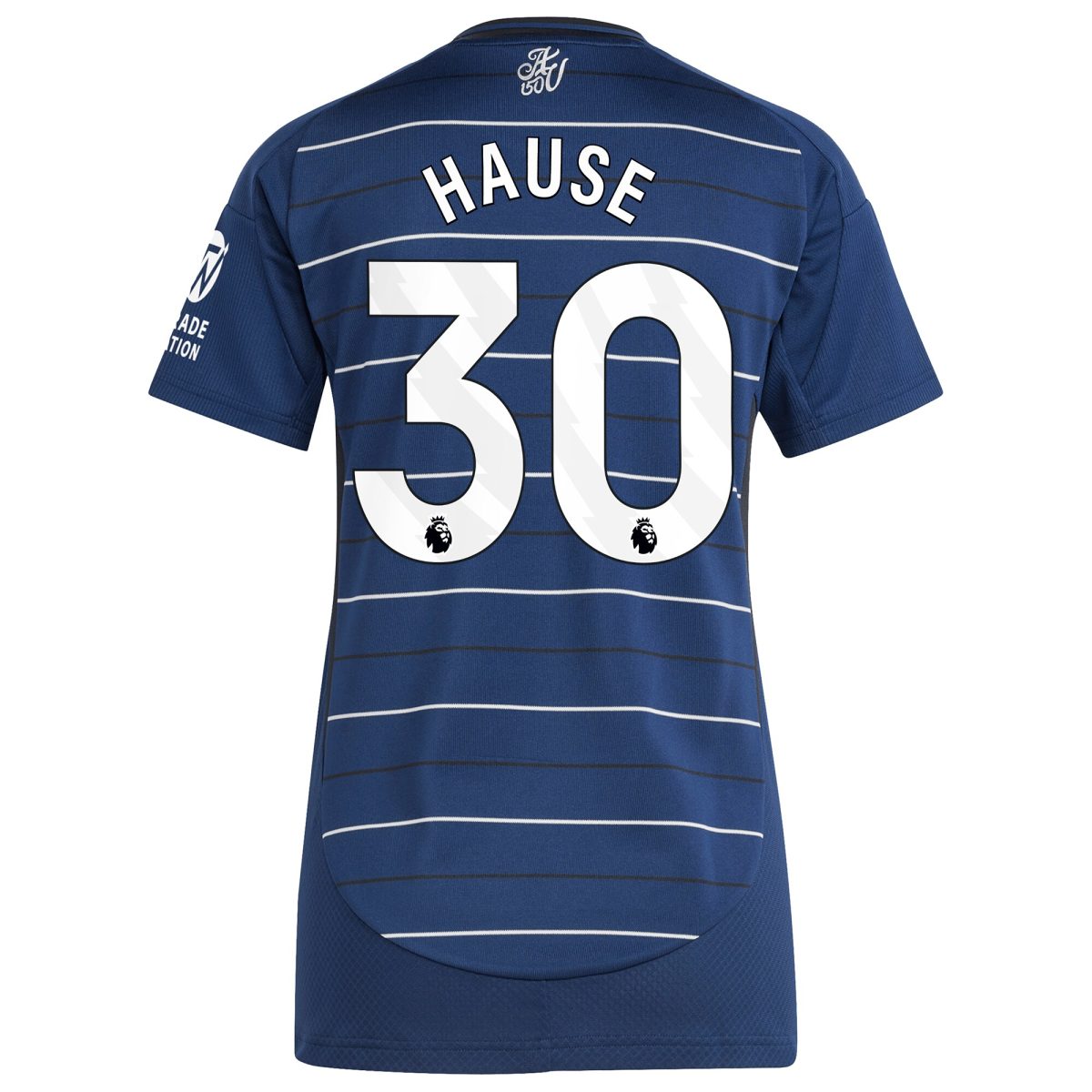 Aston Villa Shirts - aston villa adidas third shirt 2024-25 – womens with hause 30 printing Collection of Official Fan Gear