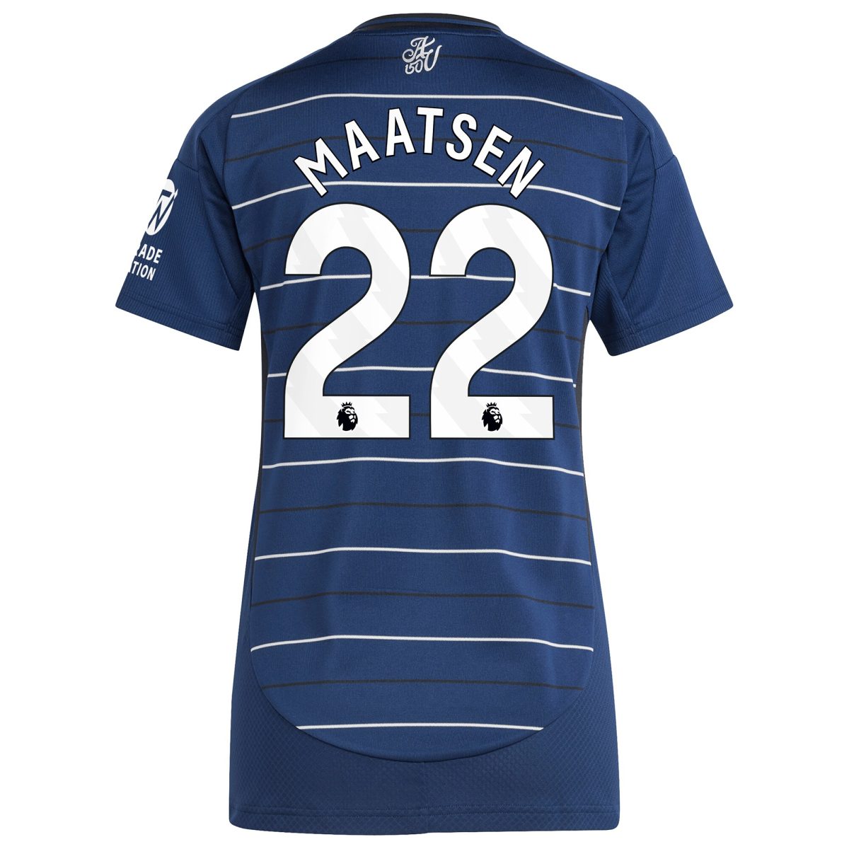Aston Villa Shirts - aston villa adidas third shirt 2024-25 – womens with maatsen 22 printing Collection of Official Fan Gear