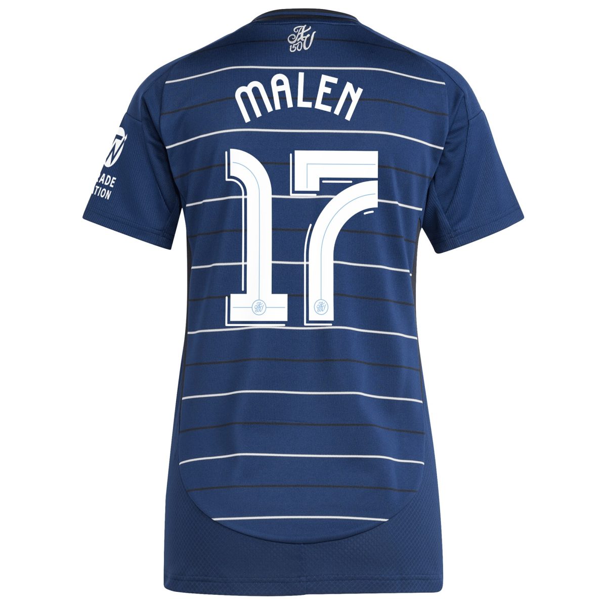 Aston Villa Shirts - aston villa adidas third shirt 2024-25 – womens with malen 17 cup printing Collection of Official Fan Gear