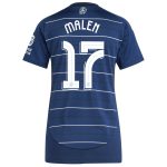 Aston Villa Shirts - aston villa adidas third shirt 2024-25 – womens with malen 17 cup printing Collection of Official Fan Gear