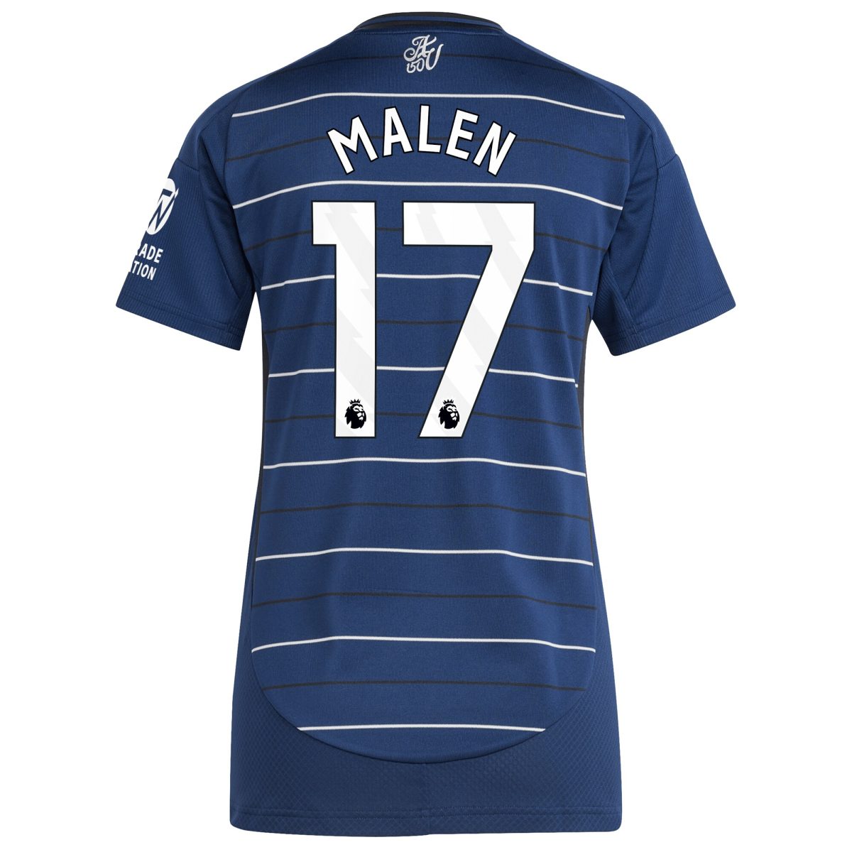 Aston Villa Shirts - aston villa adidas third shirt 2024-25 – womens with malen 17 printing Collection of Official Fan Gear