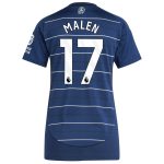 Aston Villa Shirts - aston villa adidas third shirt 2024-25 – womens with malen 17 printing Collection of Official Fan Gear