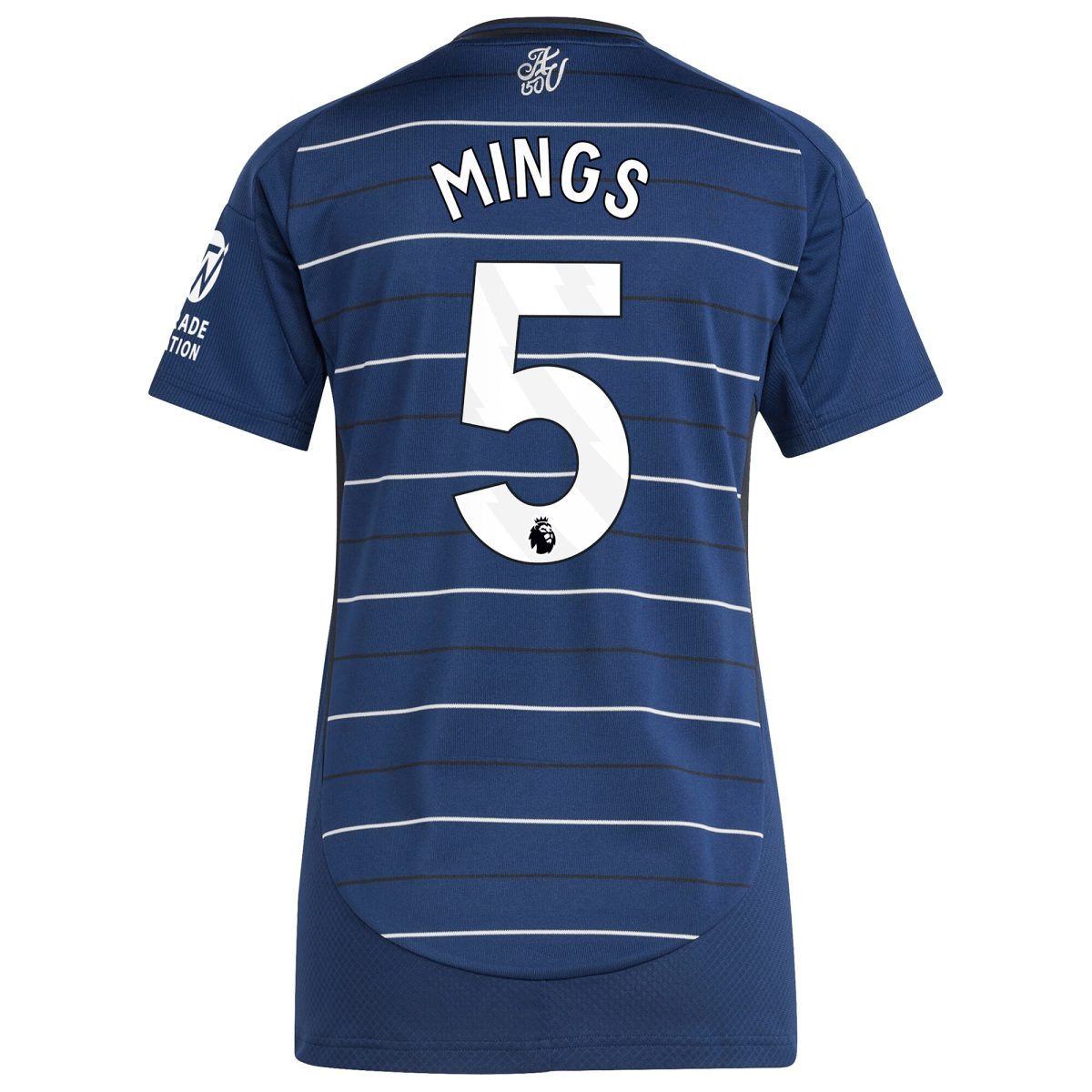 Aston Villa Shirts - aston villa adidas third shirt 2024-25 – womens with mings 5 printing Collection of Official Fan Gear
