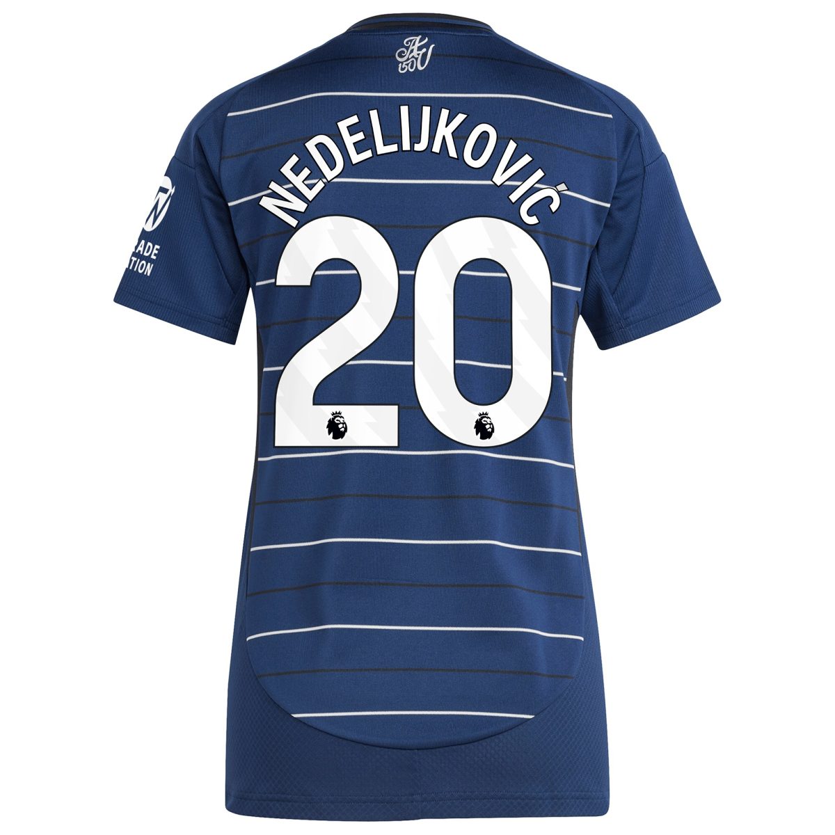 Aston Villa Shirts - aston villa adidas third shirt 2024-25 – womens with nedeljković 20 printing Collection of Official Fan Gear