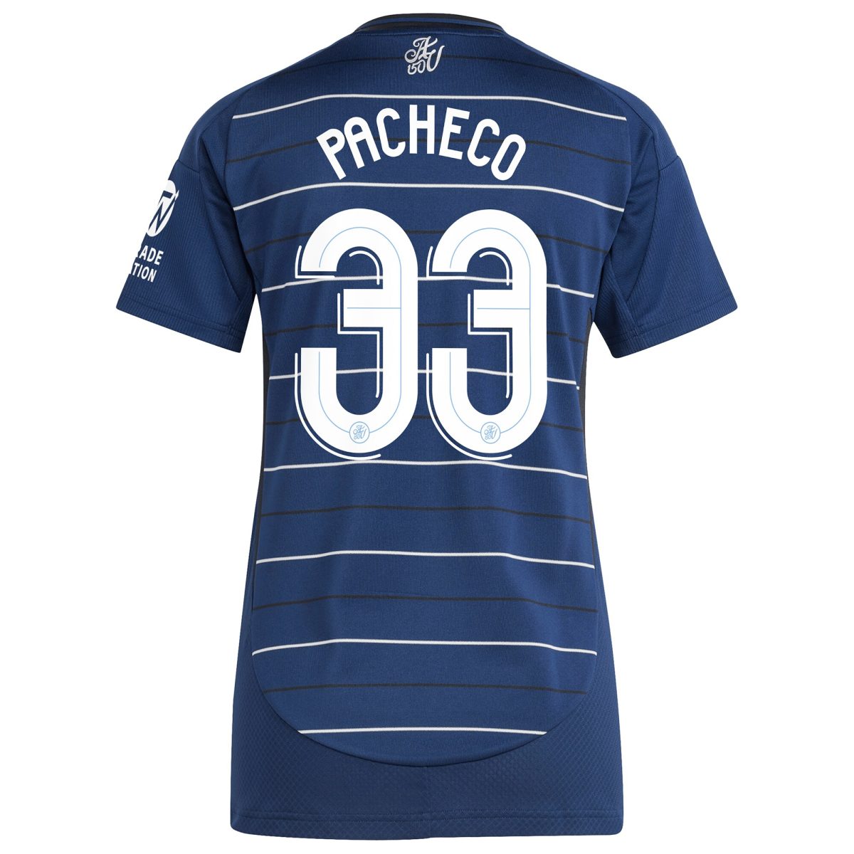 Aston Villa Shirts - aston villa adidas third shirt 2024-25 – womens with pacheco 33 cup printing Collection of Official Fan Gear