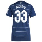 Aston Villa Shirts - aston villa adidas third shirt 2024-25 – womens with pacheco 33 cup printing Collection of Official Fan Gear