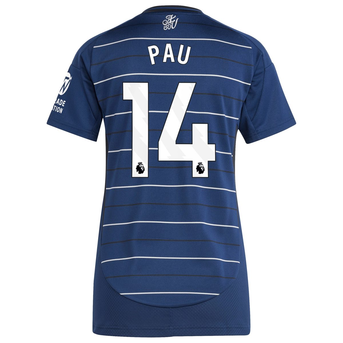 Aston Villa Shirts - aston villa adidas third shirt 2024-25 – womens with pau 14 printing Collection of Official Fan Gear