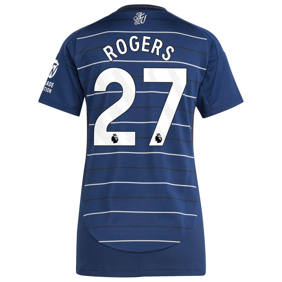 Aston Villa Shirts - aston villa adidas third shirt 2024-25 – womens with rogers 27 printing Collection of Official Fan Gear