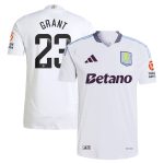 Aston Villa Shirts - aston villa adidas wsl away authentic shirt 2024-25 with grant 23 printing Collection of Official Fan Gear
