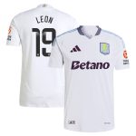 Aston Villa Shirts - aston villa adidas wsl away authentic shirt 2024-25 with leon 19 printing Collection of Official Fan Gear
