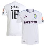 Aston Villa Shirts - aston villa adidas wsl away authentic shirt 2024-25 with maritz 16 printing Collection of Official Fan Gear