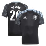Aston Villa Shirts - aston villa adidas wsl away shirt 2025-26 – kids with hanson 20 printing Collection of Official Fan Gear
