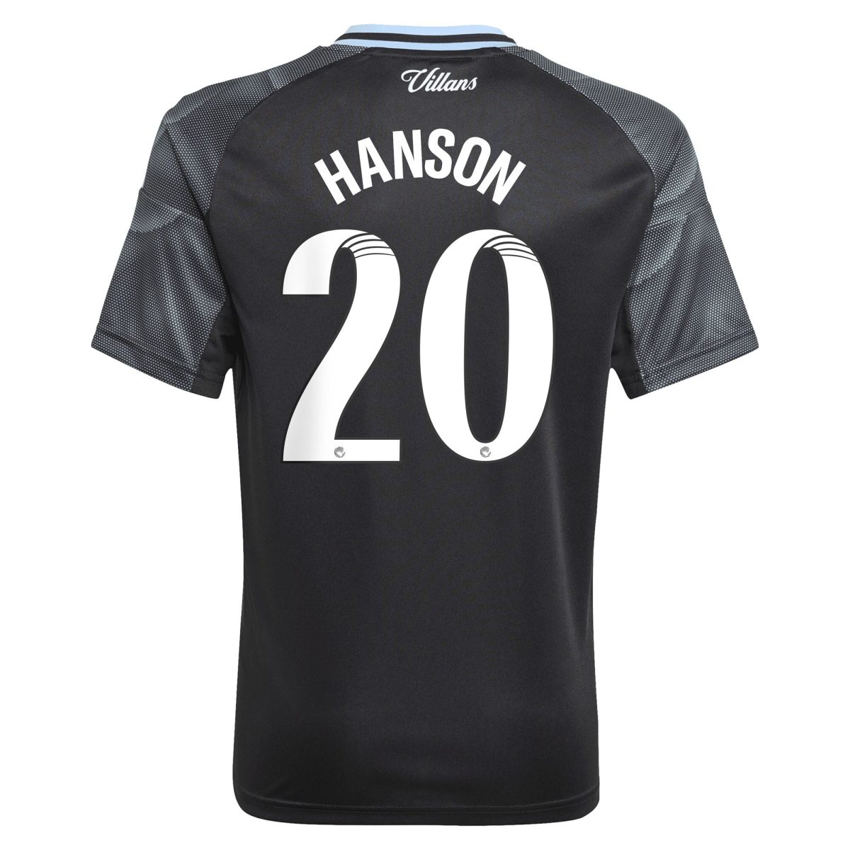 Aston Villa Shirts - aston villa adidas wsl away shirt 2025-26 – kids with hanson 20 printing Collection of Official Fan Gear