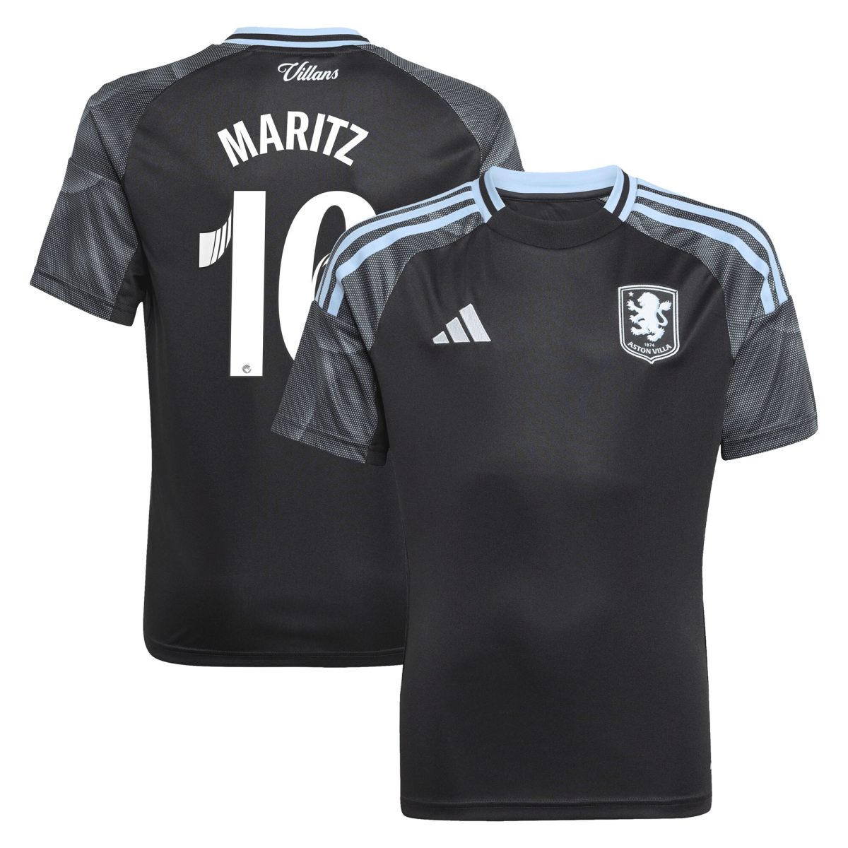 Aston Villa Shirts - aston villa adidas wsl away shirt 2025-26 – kids with maritz 16 printing Collection of Official Fan Gear