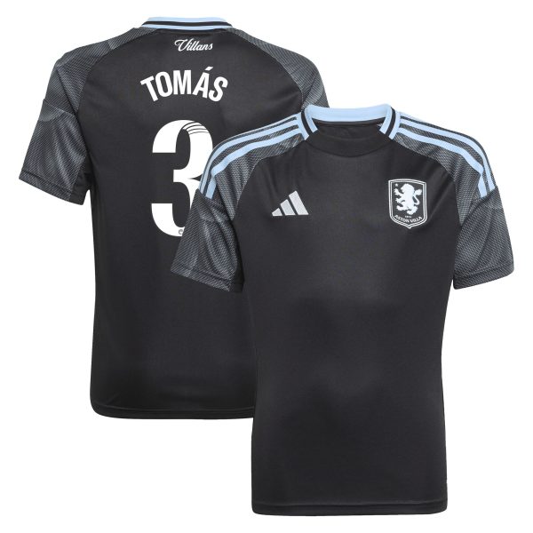 Aston Villa Shirts - aston villa adidas wsl away shirt 2025-26 – kids with tomás 3 printing Collection of Official Fan Gear