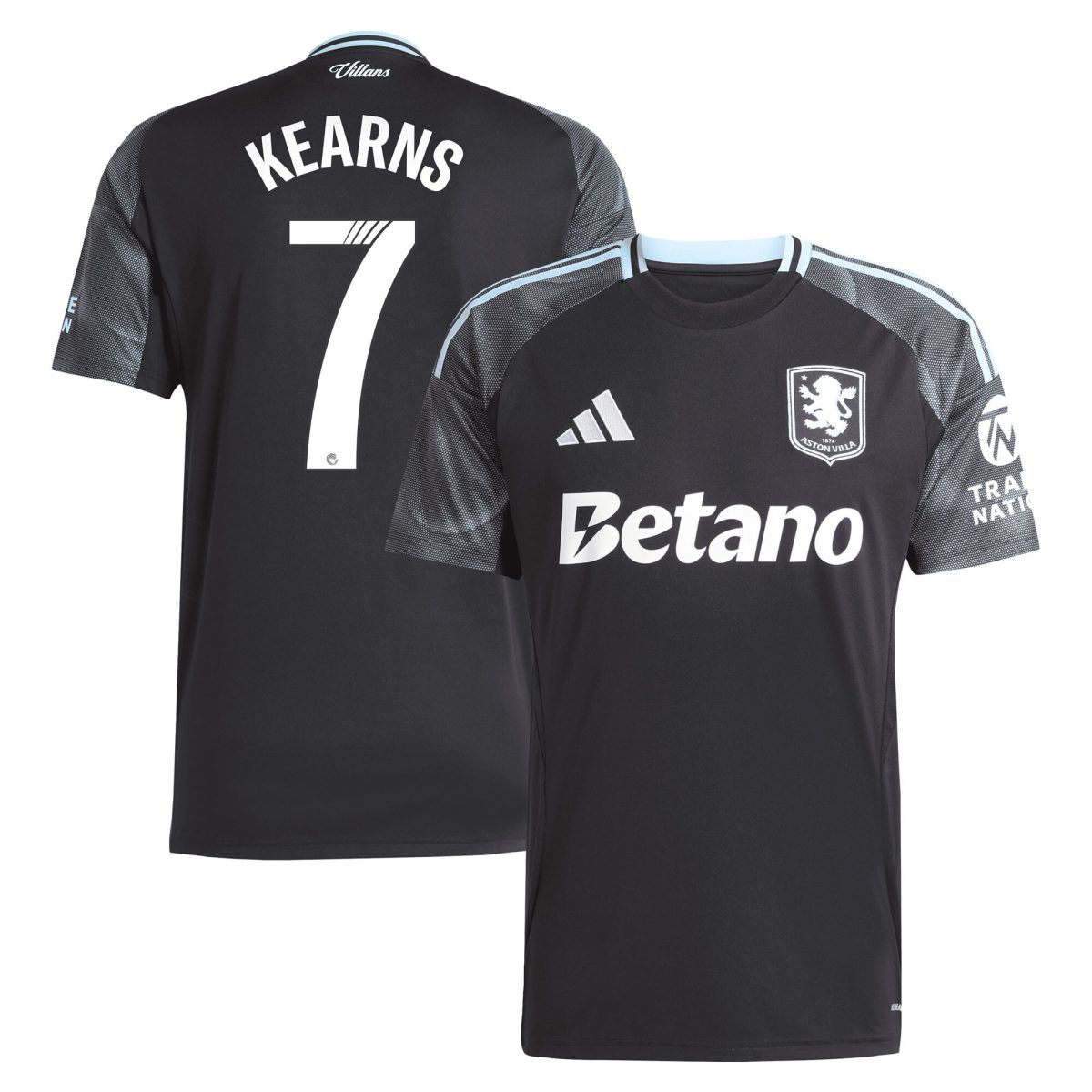 Aston Villa Shirts - aston villa adidas wsl away shirt 2025-26 with kearns 7 printing Collection of Official Fan Gear