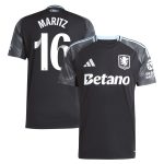 Aston Villa Shirts - aston villa adidas wsl away shirt 2025-26 with maritz 16 printing Collection of Official Fan Gear
