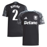 Aston Villa Shirts - aston villa adidas wsl away shirt 2025-26 with mayling 2 printing Collection of Official Fan Gear